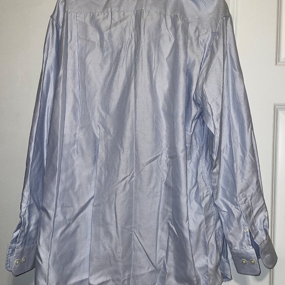 Joseph Abboud L/S Button down collared striped Men’s 100% Cotton Size 17 34/35 - Picture 8 of 11